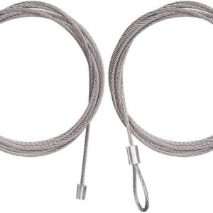 Pair of 7' Garage Door Cable -OZHOMY Lift Safety Springs Heavy Duty String Replacement for Torsion Springs/Lift Spring (8.6 ft) (9.6 ft)